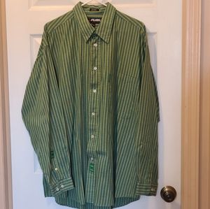 FUBU Men's Long Sleeve Button Down Shirt